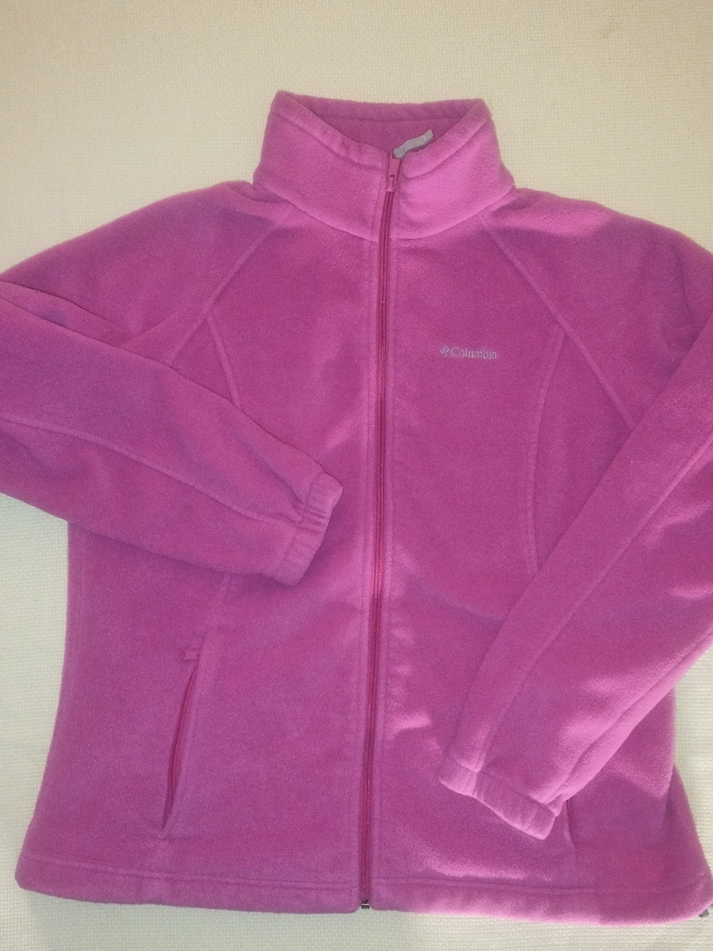 Columbia Women's Size 1X Hot Pink Full-Zip Fleece Jacket